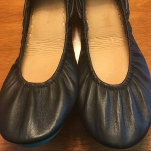 Black Tieks, Size 9 like new with box and flower